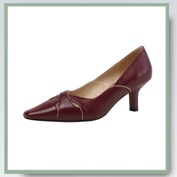 pumps formal vintage style square toe sheepskin cross hollow solid 3 colors mid heel classic office ladies shoes, Black
pumps formal vintage style square toe sheepskin cross hollow solid 3 colors mid heel classic office ladies shoes, Black