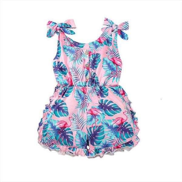 1 5years baby girls jumpsuit summer flamingo leaves printing lace decoration sleeveless single breasted suspender romper, Blue
1 5years baby girls jumpsuit summer flamingo leaves printing lace decoration sleeveless single breasted suspender romper, Blue