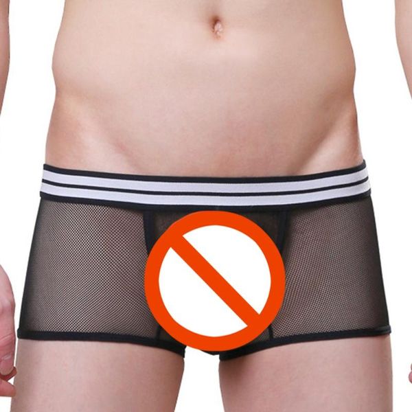 underpants men thin sports breathable mesh transparent comfortable black boxer briefs * item fabric: nylon, Black;white
underpants men thin sports breathable mesh transparent comfortable black boxer briefs * item fabric: nylon, Black;white
