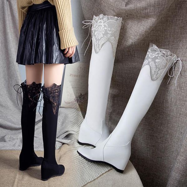boots autumn big size 43 over-knee increase heel wedges sweet thin leg long women white black boot shoes
boots autumn big size 43 over-knee increase heel wedges sweet thin leg long women white black boot shoes