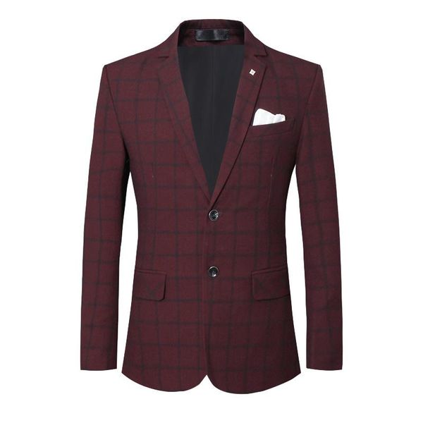 men's suits & blazers plaid blazer men designs long sleeve spring autumn fashion slim fit business casual male suit coat, White;black
men's suits & blazers plaid blazer men designs long sleeve spring autumn fashion slim fit business casual male suit coat, White;black