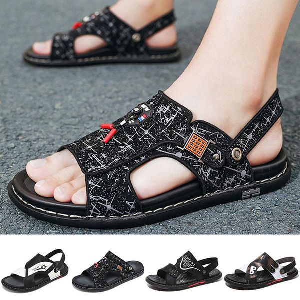 slippers summer men genuine leather flip flops beach sandals anti-skid fashion casual shoes man claquette homme, Black
slippers summer men genuine leather flip flops beach sandals anti-skid fashion casual shoes man claquette homme, Black