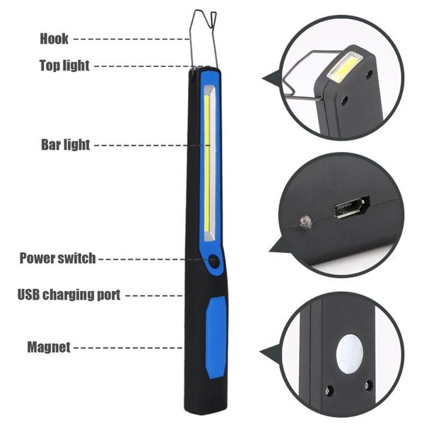 portable lanterns led working light with hook magnetic usb rechargeable magnet emergency lamp for camping cycling aia99
portable lanterns led working light with hook magnetic usb rechargeable magnet emergency lamp for camping cycling aia99