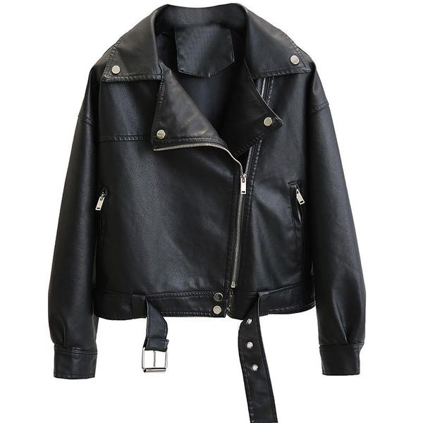 women's leather & faux jacket women loose batwing sleeve spring autumn zipper black soft coat ladies biker motorcycle belt outwear
women's leather & faux jacket women loose batwing sleeve spring autumn zipper black soft coat ladies biker motorcycle belt outwear