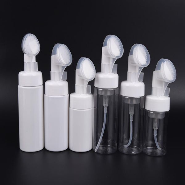 storage bottles & jars 1pcs white/clear foaming bottle froth pump soap mousses liquid dispenser foam with massage brush head tube
storage bottles & jars 1pcs white/clear foaming bottle froth pump soap mousses liquid dispenser foam with massage brush head tube