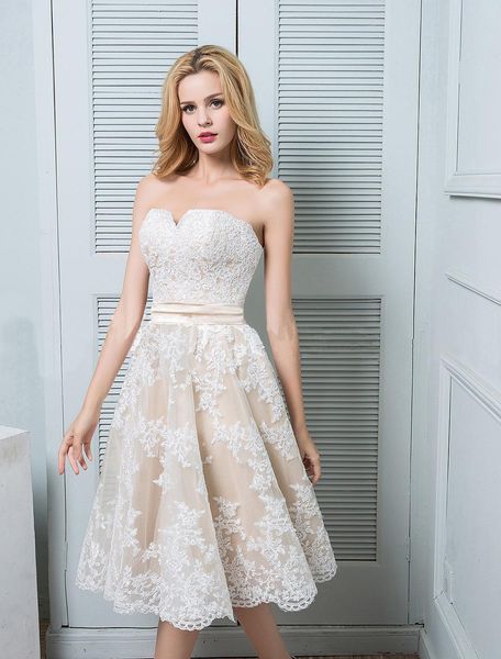 sale new sweetheart beach 2021 short champagne appliqued lace bride es knee length backless wedding gowns 385x, White
sale new sweetheart beach 2021 short champagne appliqued lace bride es knee length backless wedding gowns 385x, White