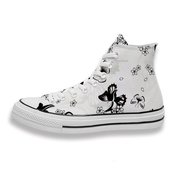 custom printed black white butterfly and small flower sneakers high mens womens running sho skateboard diy trainers canvas casual
custom printed black white butterfly and small flower sneakers high mens womens running sho skateboard diy trainers canvas casual