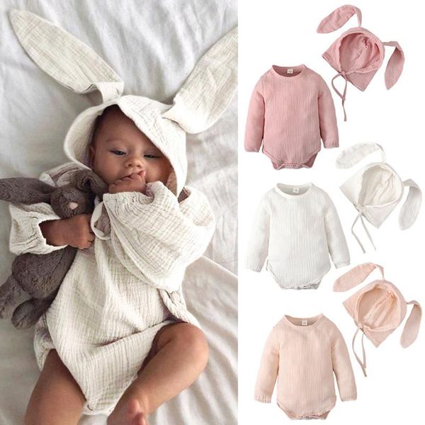 clothing sets 2021 fashion baby clothes toddler infant boys girls romper set long-sleeves + hat cute ear jumpsuit outfits, White
clothing sets 2021 fashion baby clothes toddler infant boys girls romper set long-sleeves + hat cute ear jumpsuit outfits, White