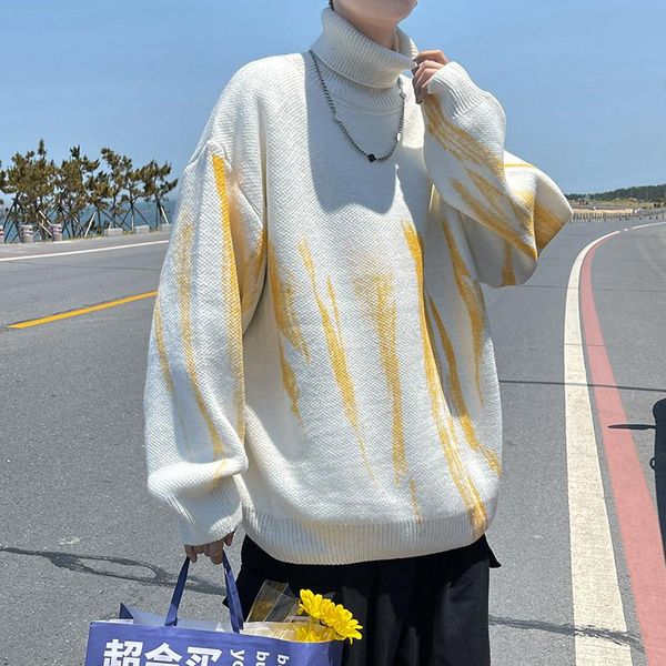 men's sweaters winter turtleneck sweater men warm fashion printed knit pullover loose casual long sleeve mens jumper clothes -2xl, White;black
men's sweaters winter turtleneck sweater men warm fashion printed knit pullover loose casual long sleeve mens jumper clothes -2xl, White;black