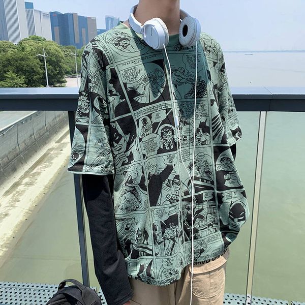 2021 new desenhos animados t-shirt dos de hip hop outono primavera tee retalhos legal do punk manga longa t shirt homens casual japo vm, White;black
2021 new desenhos animados t-shirt dos de hip hop outono primavera tee retalhos legal do punk manga longa t shirt homens casual japo vm, White;black