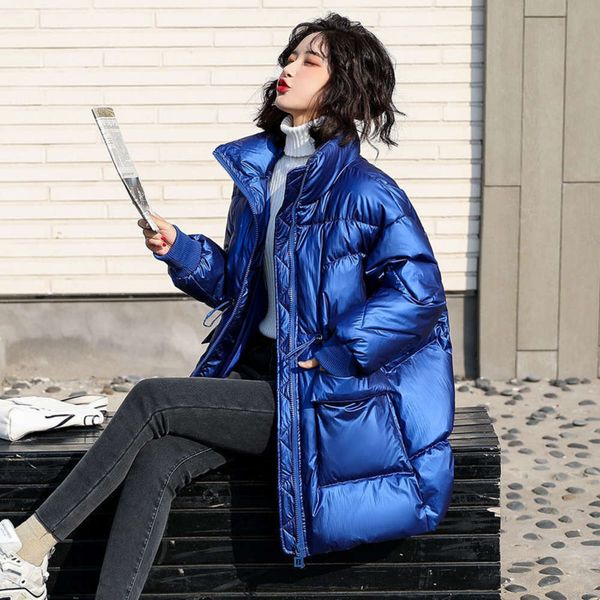 bright face bread coat women's winter 2020 new korean loose medium length down cotton padded jacket, Black
bright face bread coat women's winter 2020 new korean loose medium length down cotton padded jacket, Black