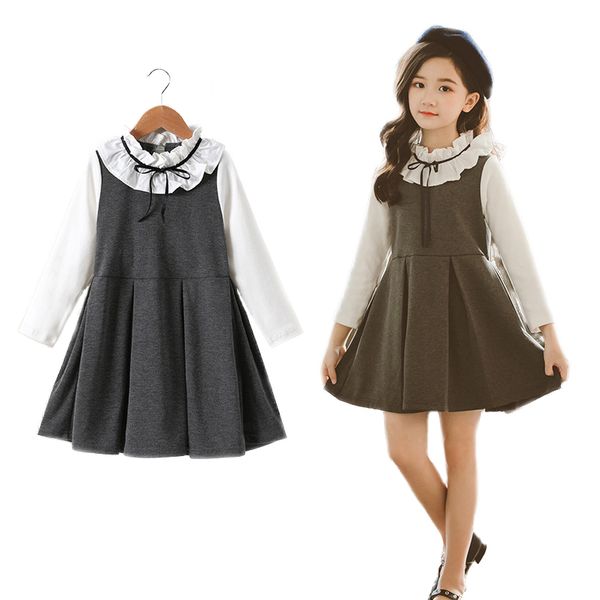 girls dress spring autumn childrens clothing cotton fashion bow knot girl princess dress long sleeve preppy kids clothes, Red;yellow
girls dress spring autumn childrens clothing cotton fashion bow knot girl princess dress long sleeve preppy kids clothes, Red;yellow