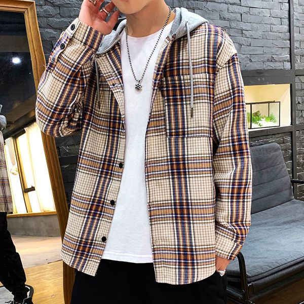 japan style casual cardigan spring autumn rock punk plaid hoodie sweatshirt men's fleece hip hop streetwear clothes kg-118, Black
japan style casual cardigan spring autumn rock punk plaid hoodie sweatshirt men's fleece hip hop streetwear clothes kg-118, Black