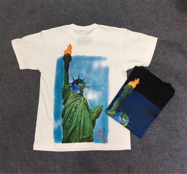 2021 new travis scott world model ss statue of liberty printed t-shirt men and women xbef, White;black
2021 new travis scott world model ss statue of liberty printed t-shirt men and women xbef, White;black