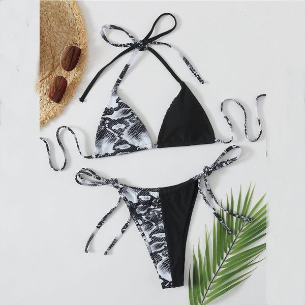 women's swimwear female bikini set two piece knot front crop swimsuit with floral bottom for women 2021, White;black
women's swimwear female bikini set two piece knot front crop swimsuit with floral bottom for women 2021, White;black