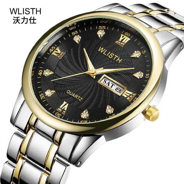 wristwatches 2021 luxury quartz men's watch fashion casual diamond dual calendar wristwatch drop waterproof watches relogio masculino, Slivery;brown
wristwatches 2021 luxury quartz men's watch fashion casual diamond dual calendar wristwatch drop waterproof watches relogio masculino, Slivery;brown
