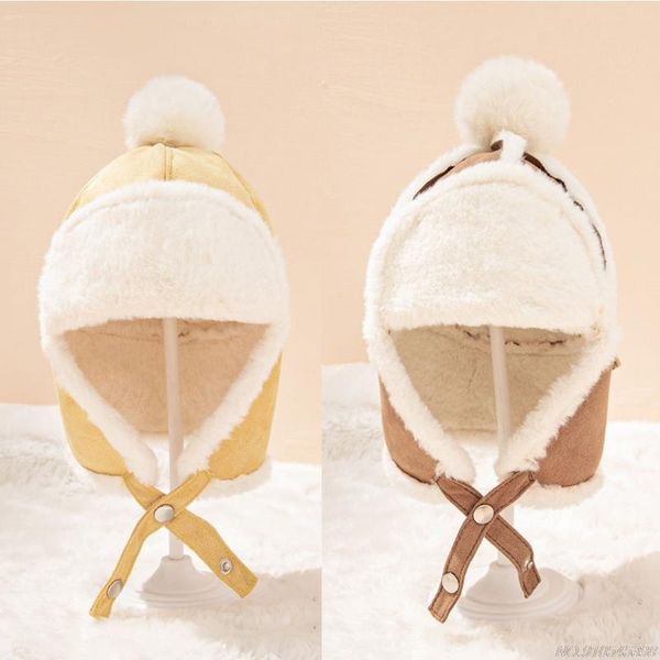 caps & hats baby boys girls hat cute kids children earflap muff winter warm plush flannel outdoor helmet cap beanie gift ag31 21 dropship, Yellow 
caps & hats baby boys girls hat cute kids children earflap muff winter warm plush flannel outdoor helmet cap beanie gift ag31 21 dropship, Yellow