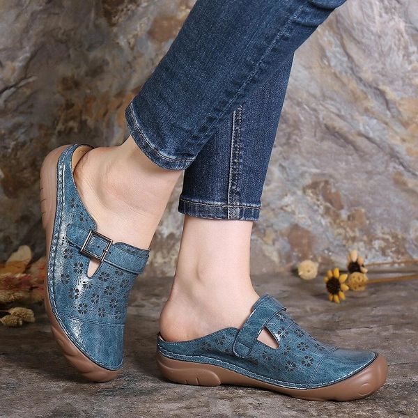 2021 new buckle cutout round head fashion large women summer shoes casual outdoor ladies plus size slippers 4hdp, Black
2021 new buckle cutout round head fashion large women summer shoes casual outdoor ladies plus size slippers 4hdp, Black