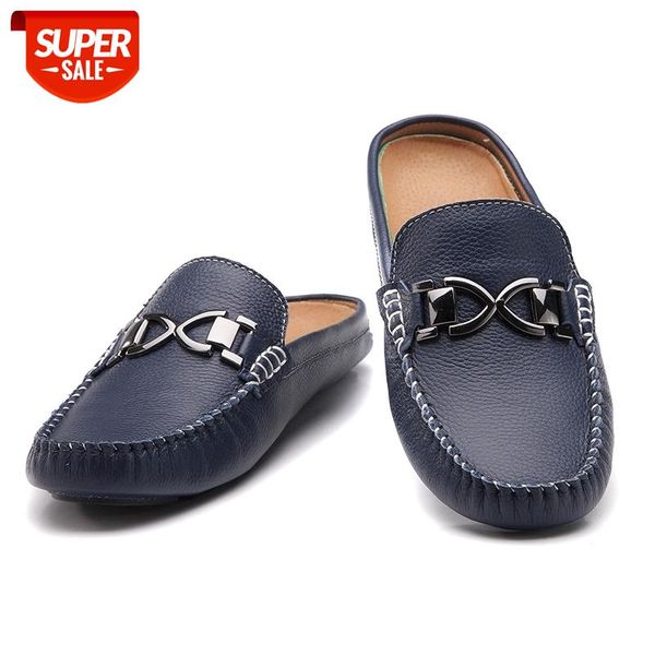summer men shoes casual loafers moccasins slip on half slippers outdoor genuine leather handmade sewing driving shoes #f69w
summer men shoes casual loafers moccasins slip on half slippers outdoor genuine leather handmade sewing driving shoes #f69w