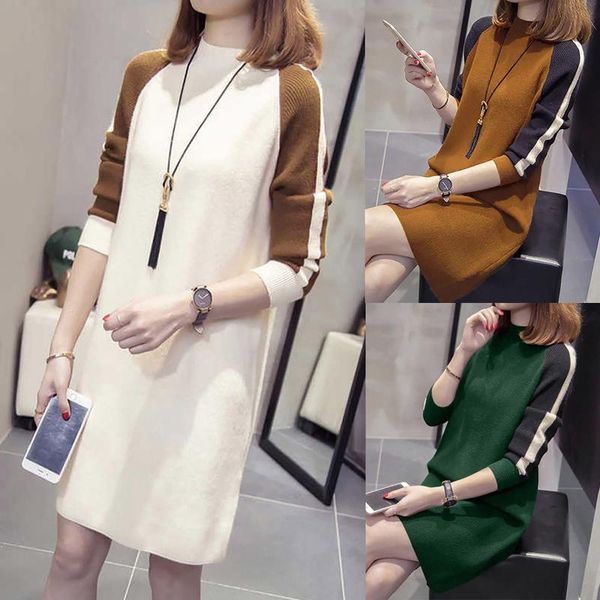 casual dresses fashion women autumn winter loose o-neck long sleeve straight mini dress good softness and stretchy 2021#35, Black;gray
casual dresses fashion women autumn winter loose o-neck long sleeve straight mini dress good softness and stretchy 2021#35, Black;gray