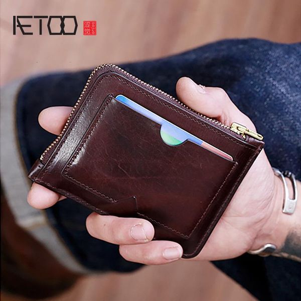 card holders aetoo ultra-thin anti-theft bag, male leather do small large-capacity driver's license bag, Brown;gray
card holders aetoo ultra-thin anti-theft bag, male leather do small large-capacity driver's license bag, Brown;gray