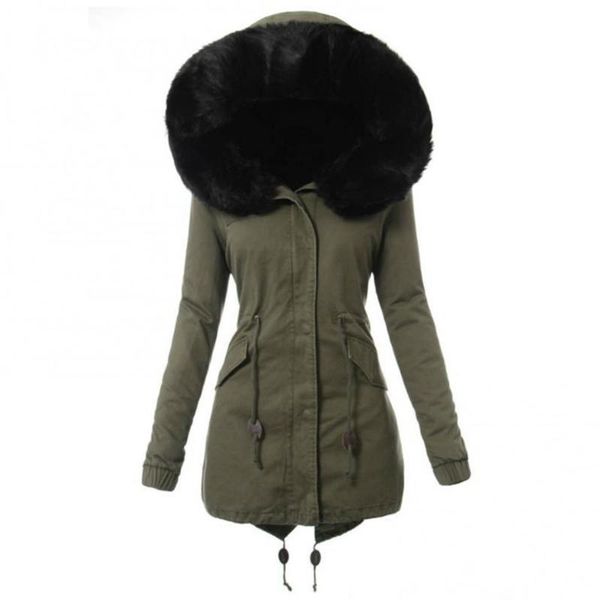 women's wool & blends ladies winter faux fur lining hooded long sleeve thicken plus cashmere overcoat jacket medium removable parka coa, Black
women's wool & blends ladies winter faux fur lining hooded long sleeve thicken plus cashmere overcoat jacket medium removable parka coa, Black