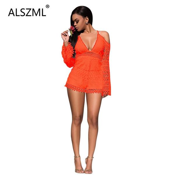 women's jumpsuits & rompers arrival 2021 lace spliced lady high street playsuits attractive deep v-neck off the shoulder female catsuit, Black;white
women's jumpsuits & rompers arrival 2021 lace spliced lady high street playsuits attractive deep v-neck off the shoulder female catsuit, Black;white