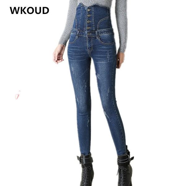 women's jeans wkoud plus size high waist washed abdomen skinny denim women stretch jean pencil pants female trousers p8750, Blue
women's jeans wkoud plus size high waist washed abdomen skinny denim women stretch jean pencil pants female trousers p8750, Blue