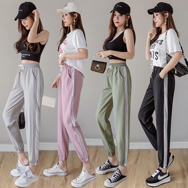 summer 2021 new mesh sports pants quick-dry pants lightweight breathable casual korean style plus-sized plus size outer wear cropped pants, Black;white
summer 2021 new mesh sports pants quick-dry pants lightweight breathable casual korean style plus-sized plus size outer wear cropped pants, Black;white
