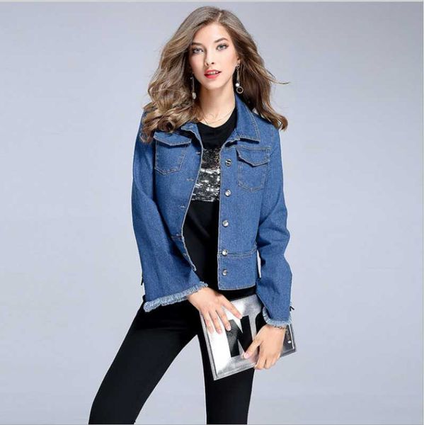 women's jackets animal sequins long flare sleeve spring autumn outerwear female short casual blue jacket turn-down collar slim overcoat, Black;brown
women's jackets animal sequins long flare sleeve spring autumn outerwear female short casual blue jacket turn-down collar slim overcoat, Black;brown
