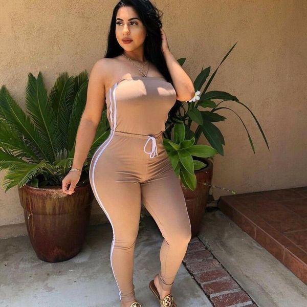 women's jumpsuits & rompers women ladies summer casual clubwear backless strapless sleeveless bodycon jumpsuit romper trousers outfits, Black;white
women's jumpsuits & rompers women ladies summer casual clubwear backless strapless sleeveless bodycon jumpsuit romper trousers outfits, Black;white