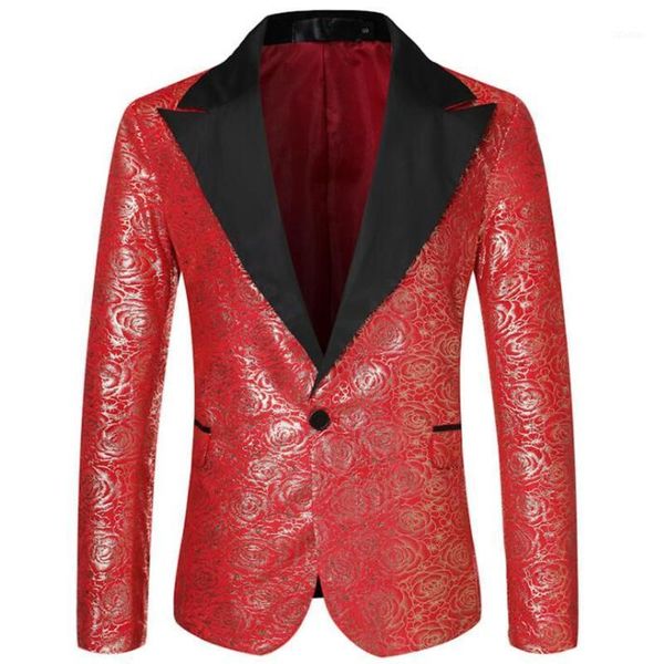 men's suits & blazers rose bronzing suit nightclub host wedding party dress with collar casamento for men smart black red blue, White;black
men's suits & blazers rose bronzing suit nightclub host wedding party dress with collar casamento for men smart black red blue, White;black
