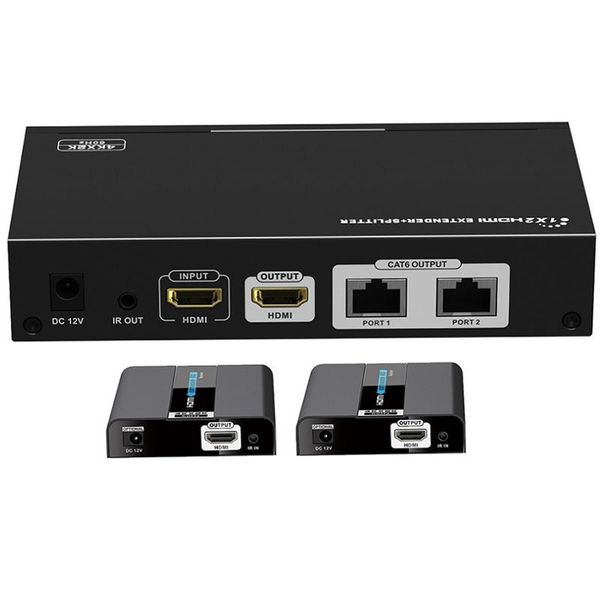 audio cables & connectors 2.0 extender splitter 1x2 over cat5e/6 cable up to 40m 4kx2k/60hz hdcp 2.2 poe ir 2 receivers inclu
audio cables & connectors 2.0 extender splitter 1x2 over cat5e/6 cable up to 40m 4kx2k/60hz hdcp 2.2 poe ir 2 receivers inclu