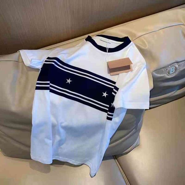 2022 factory wholesale new year tide summer cotton loose white letter city casual pullover round neck short sleeve hong kong style t-shirt