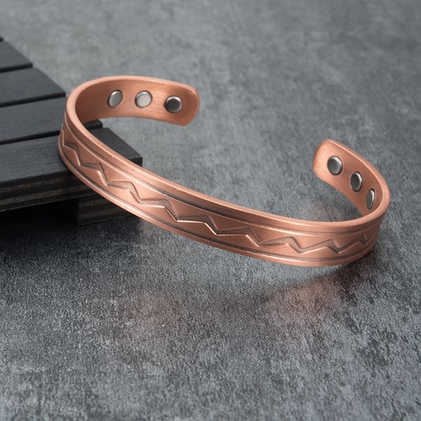 retro pure copper men's bracelet, magnetic items, adjustable cuffs, solid, 6-piece set, magnet, arthritis treatment bracelet, Black
retro pure copper men's bracelet, magnetic items, adjustable cuffs, solid, 6-piece set, magnet, arthritis treatment bracelet, Black