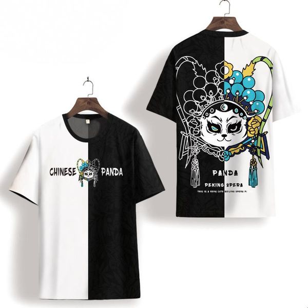 men's t-shirts chinese style short-sleeved male panda print t-shirt summer thin color matching shirt large size casual ice silk wild tr, White;black
men's t-shirts chinese style short-sleeved male panda print t-shirt summer thin color matching shirt large size casual ice silk wild tr, White;black