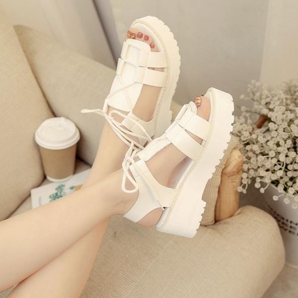 dress shoes 2021 korean ladies women sandals european style summer wild thick platform women's lace, Black
dress shoes 2021 korean ladies women sandals european style summer wild thick platform women's lace, Black