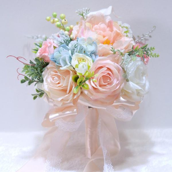 decorative flowers & wreaths ocean blue pink white orange bridal wedding bouquet artificial silk rose beach bride marriage bridesmaid handho
decorative flowers & wreaths ocean blue pink white orange bridal wedding bouquet artificial silk rose beach bride marriage bridesmaid handho
