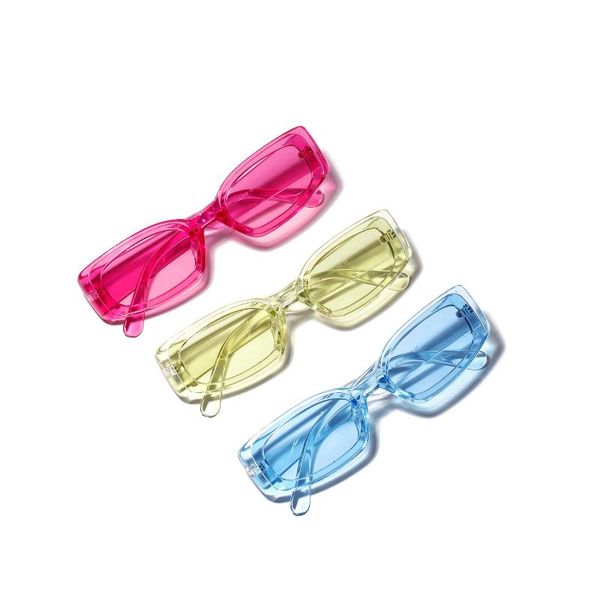 sunglasses candy color square women's transparent sunscreen traveling explosion uv400, White;black
sunglasses candy color square women's transparent sunscreen traveling explosion uv400, White;black