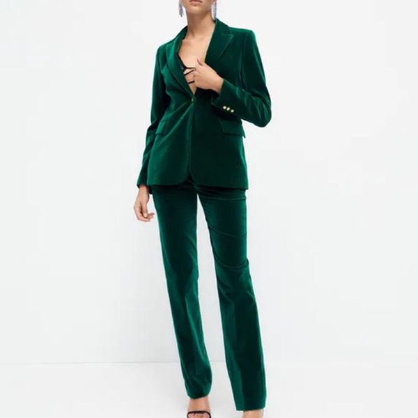 women's suits & blazers conkor fashion notched women elegant solid velvet single button jackets casual long sleeve ladies, White;black
women's suits & blazers conkor fashion notched women elegant solid velvet single button jackets casual long sleeve ladies, White;black