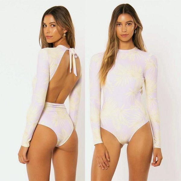 one-piece suits 2021fresh tropic palm tree print one piece long sleeve all-over plant lilac swimsuit girls lavender backless surfing/diving
one-piece suits 2021fresh tropic palm tree print one piece long sleeve all-over plant lilac swimsuit girls lavender backless surfing/diving