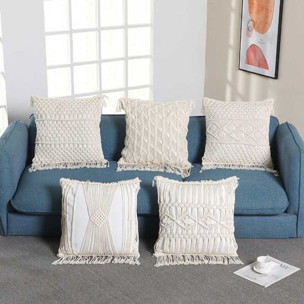 cushion/decorative pillow handmade woven pillowcase nordic style braided rope bohemian decorative pillows home sofa knitted cushion cover wi
cushion/decorative pillow handmade woven pillowcase nordic style braided rope bohemian decorative pillows home sofa knitted cushion cover wi