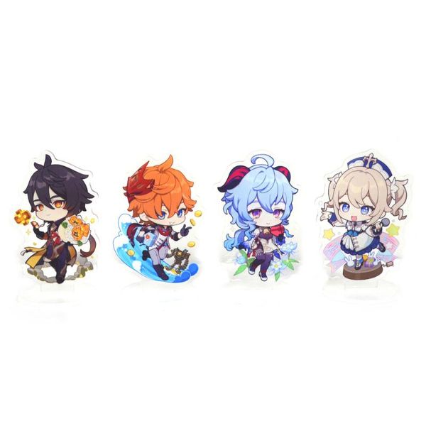 keychains anime figure genshin impact diluc venti klee keqing qiqi acrylic stand model plate desk decor standing sign keychain fans gifts, Silver
keychains anime figure genshin impact diluc venti klee keqing qiqi acrylic stand model plate desk decor standing sign keychain fans gifts, Silver
