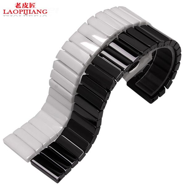 watch bands general flat ceramic watchband adapter and 22mm 20mm black white with butterfly buckle chain strap+tools, Black;brown
watch bands general flat ceramic watchband adapter and 22mm 20mm black white with butterfly buckle chain strap+tools, Black;brown