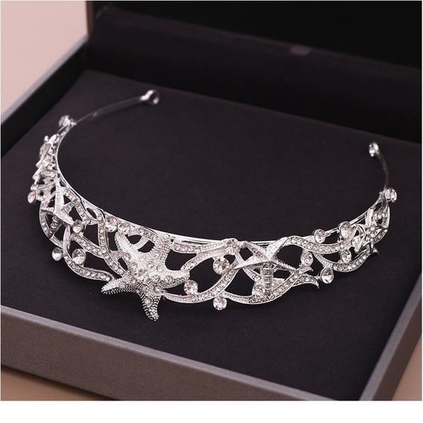 trendy starfish crown headband wedding bride hair accessories bride tiara silver color head piece princess wedding hair qylyzj
trendy starfish crown headband wedding bride hair accessories bride tiara silver color head piece princess wedding hair qylyzj