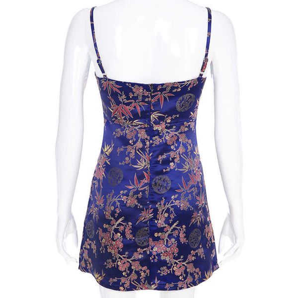 sweetown summer 2021 spaghetti strap vintage women streetwear floral printed chinese style jacquard satin beach dress, Black;white
sweetown summer 2021 spaghetti strap vintage women streetwear floral printed chinese style jacquard satin beach dress, Black;white