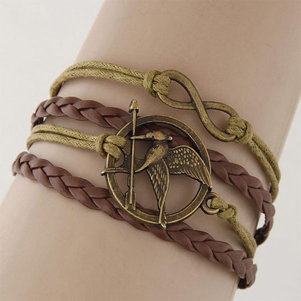european and american models, exotic 8-character bird weaving bracelet, game bird diy bracelet charm bracelets for women, Golden;silver
european and american models, exotic 8-character bird weaving bracelet, game bird diy bracelet charm bracelets for women, Golden;silver