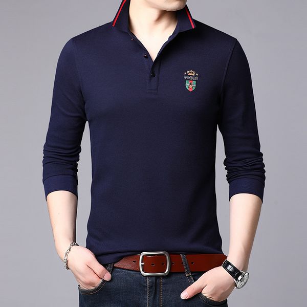 autumn cotton t-shirt young and middle-aged busins casual lapel long sleeve loose bottomed shirt men's fashion, Black
autumn cotton t-shirt young and middle-aged busins casual lapel long sleeve loose bottomed shirt men's fashion, Black