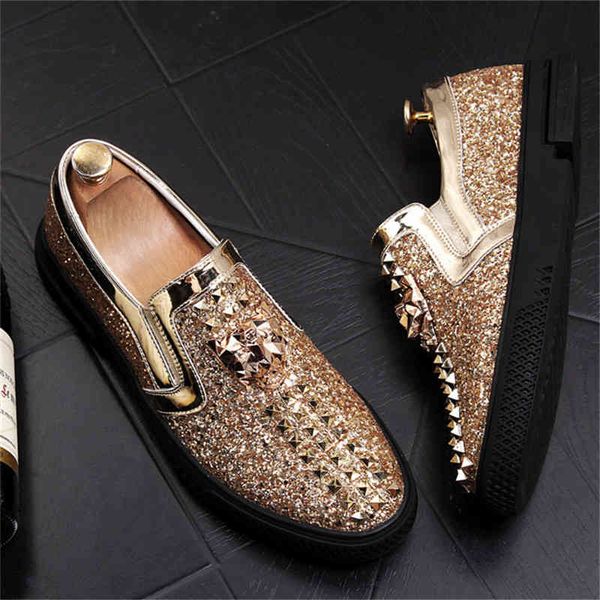 gold dress shoes silver luxury men casual loafers slip-on lazy prom flats wedding party sapato social masculino pfn4, Black
gold dress shoes silver luxury men casual loafers slip-on lazy prom flats wedding party sapato social masculino pfn4, Black