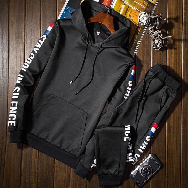 sweat suits fahion fitness men tracksuit hoodies sets casual clothing 2 pc sweatshirt sweatpants outwear romper, Gray
sweat suits fahion fitness men tracksuit hoodies sets casual clothing 2 pc sweatshirt sweatpants outwear romper, Gray